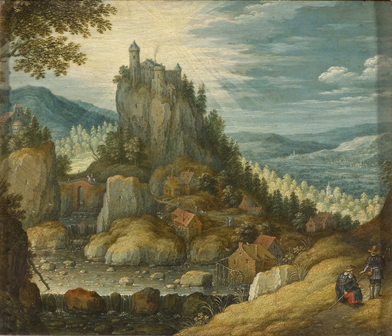 Horská krajina s hradem, c.1616 od Marten Ryckaert