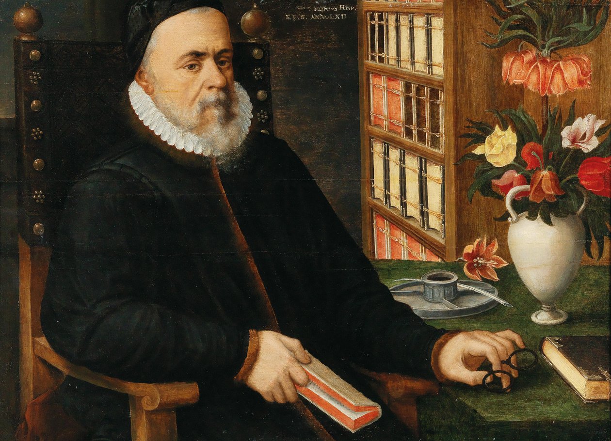 Portrét učence, pravděpodobně Carolus Clusius od Marten Valckenborch  the van Elder