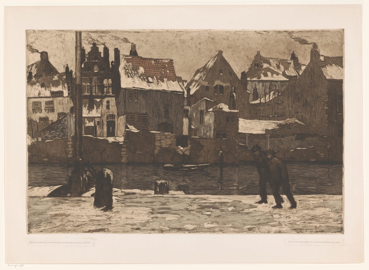Panoráma města v Mechelenu od Martien Van der Loo