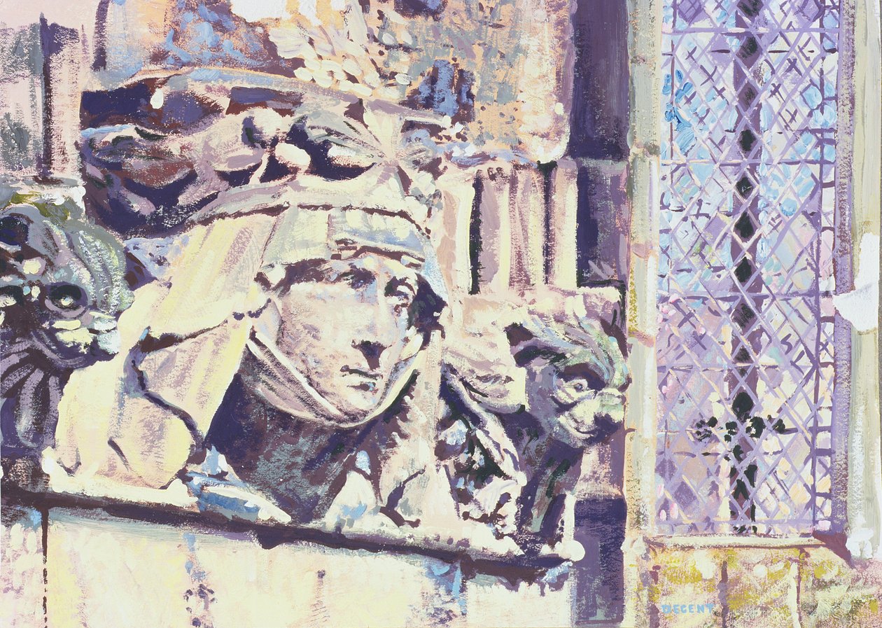 Eroze vzpomínek, 1996 (kvaš) od Martin Decent