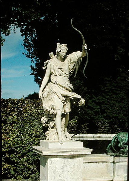 Diana lovkyně z Fontaine de Diane od Martin Desjardins