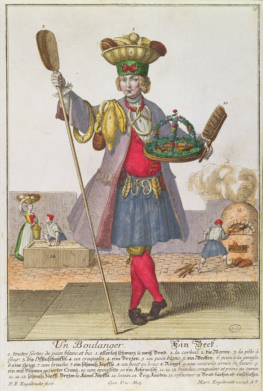 A Baker, kolem roku 1735 od Martin Engelbrecht