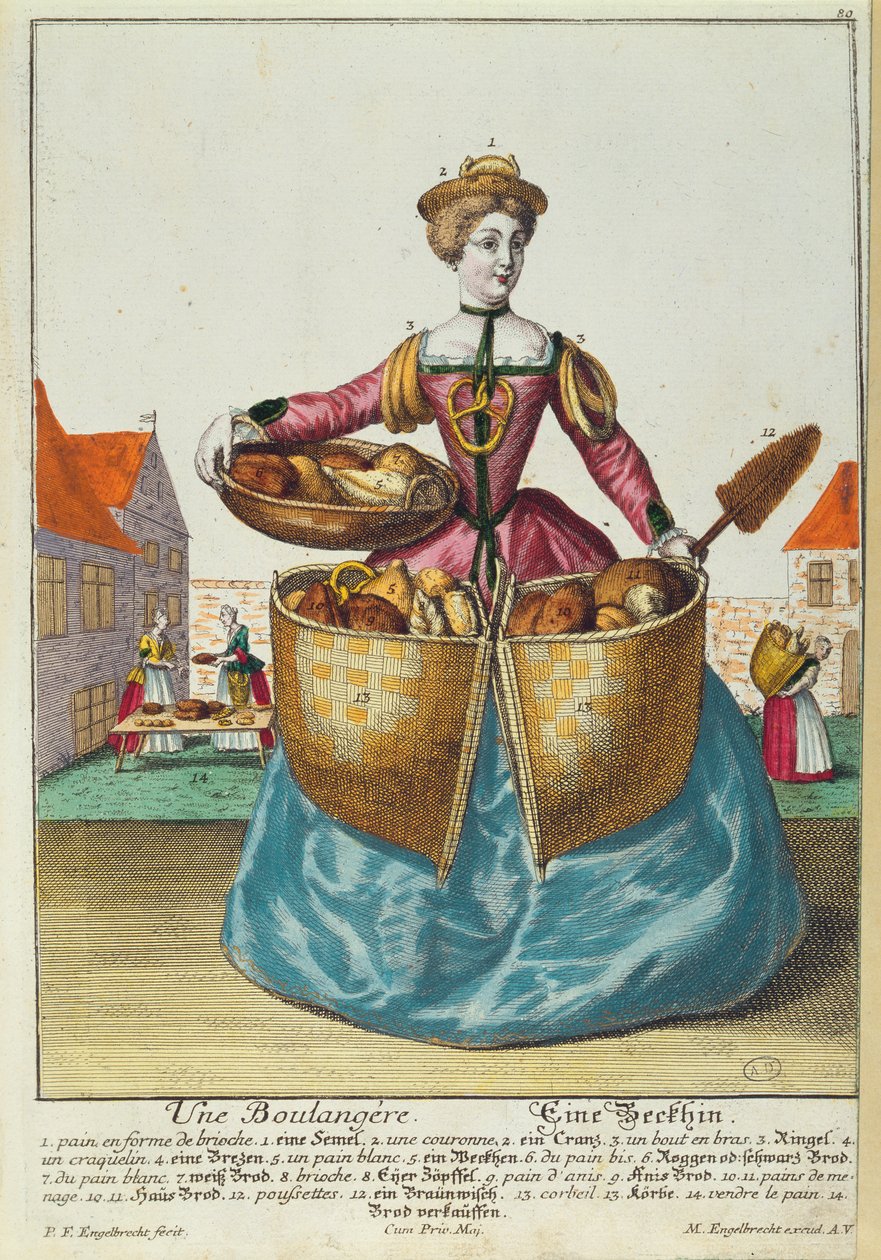 A Baker, asi 1735 od Martin Engelbrecht