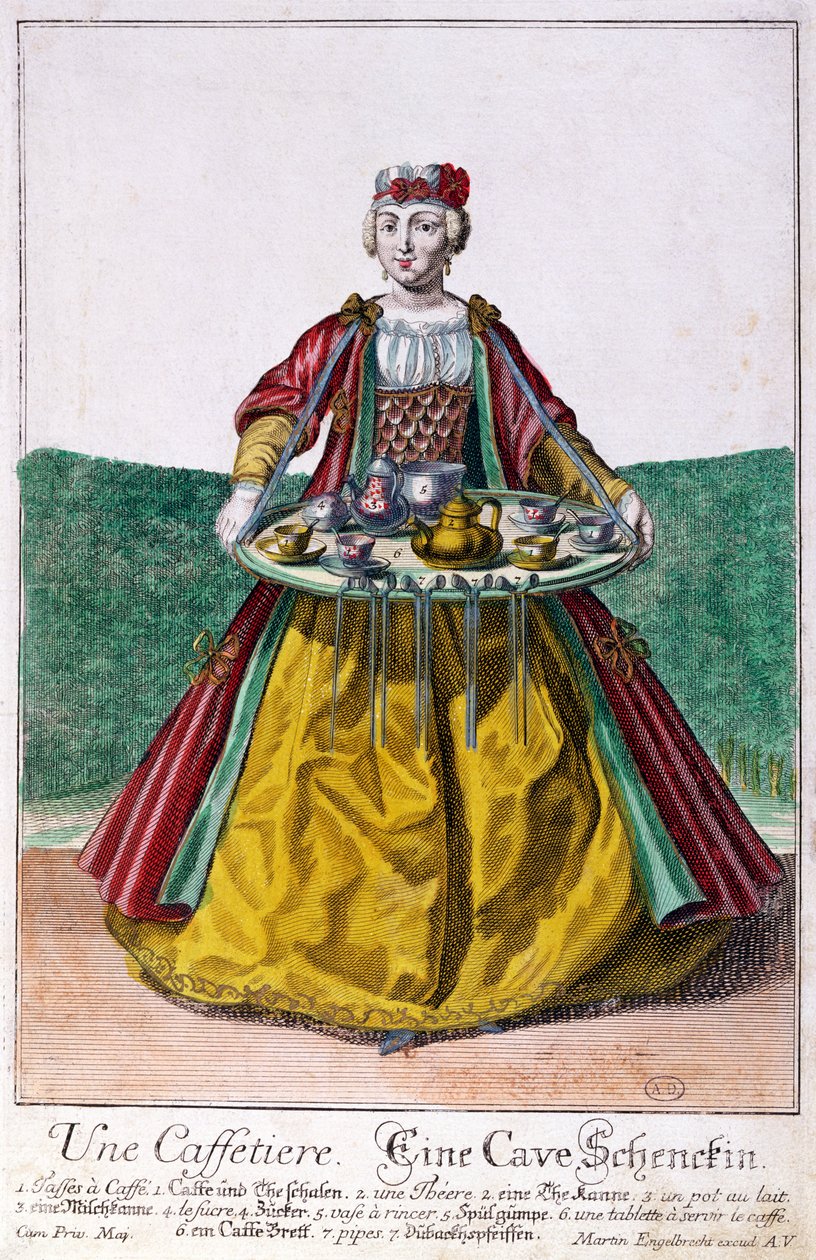 Kávovar, kolem roku 1735 od Martin Engelbrecht