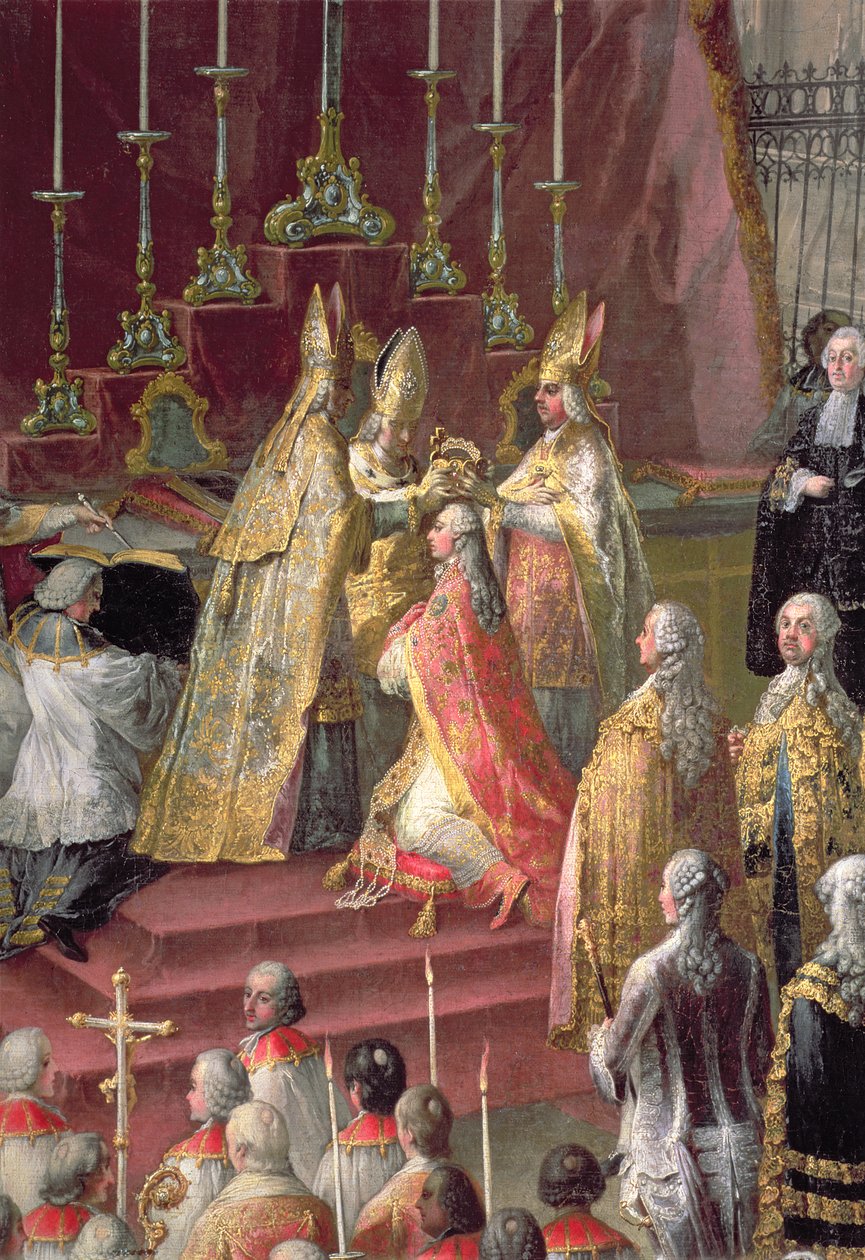 Korunovace Josefa II. (1741-90) německým císařem ve Frankfurtské katedrále, 1764 (detail 67402) od Martin II Mytens or Meytens