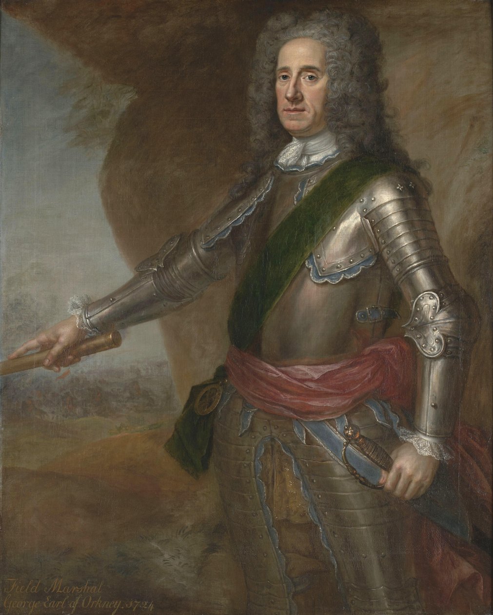 Portrét George Douglase-Hamiltona, 1. hrabě z Orkneje (1666-1737) od Martin Maingaud