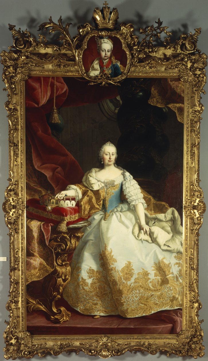 Portrét císařovny Marie Terezie s Josefem II jako dítětem, 1744 od Martin Meytens the Younger