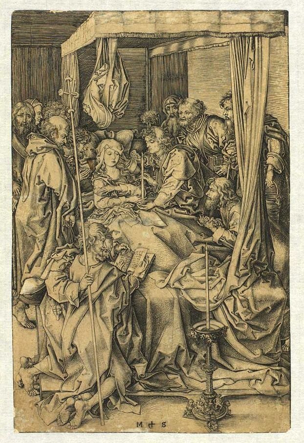 Smrt Panny od Martin Schongauer