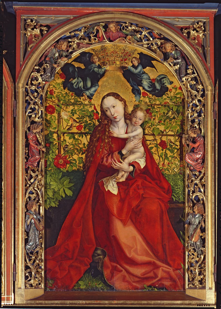 Madona z Růžového altánku, 1473 od Martin Schongauer