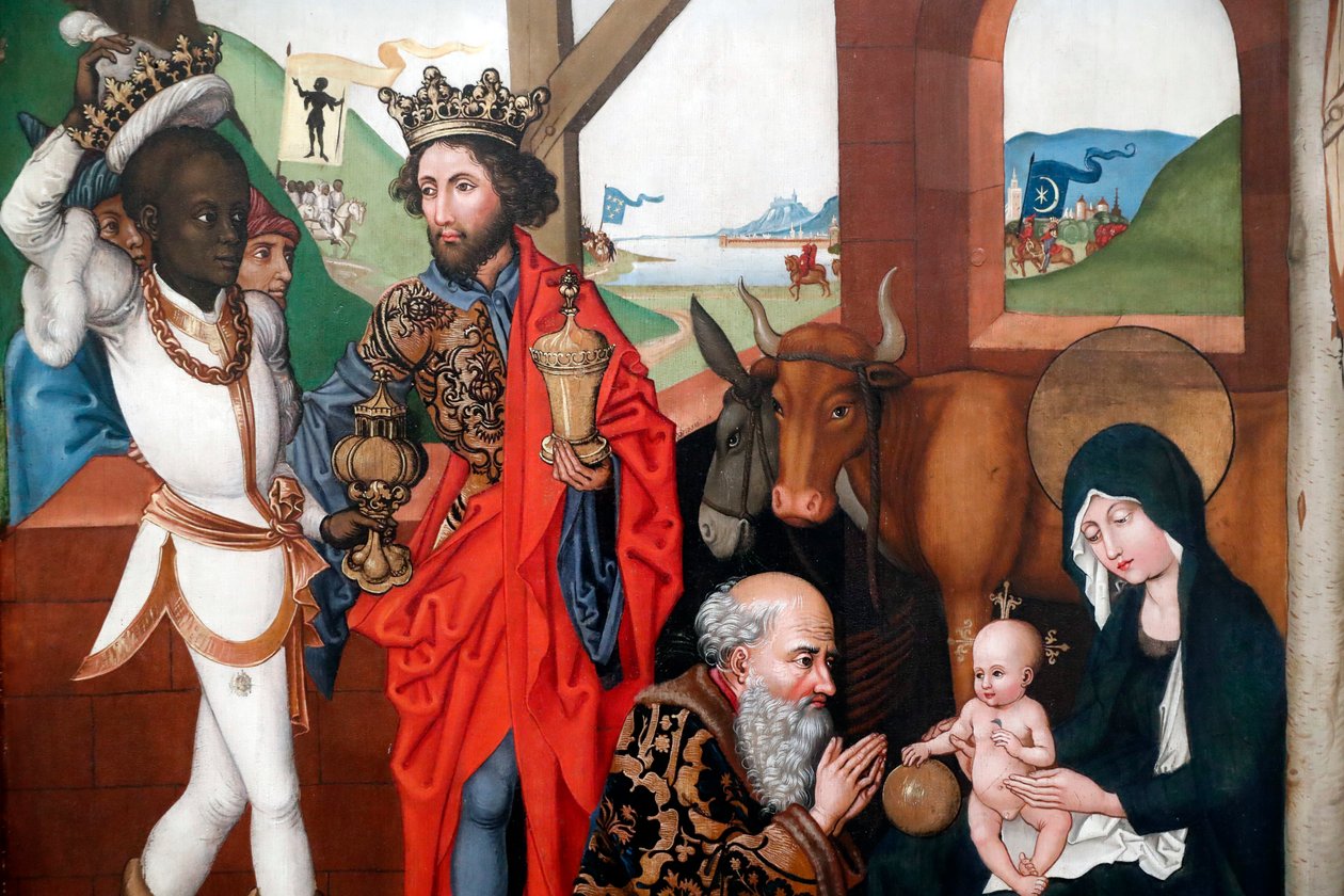 Narození Páně, Klanění dítěte Ježíše třemi mudrci nebo králi od Martin Schongauer