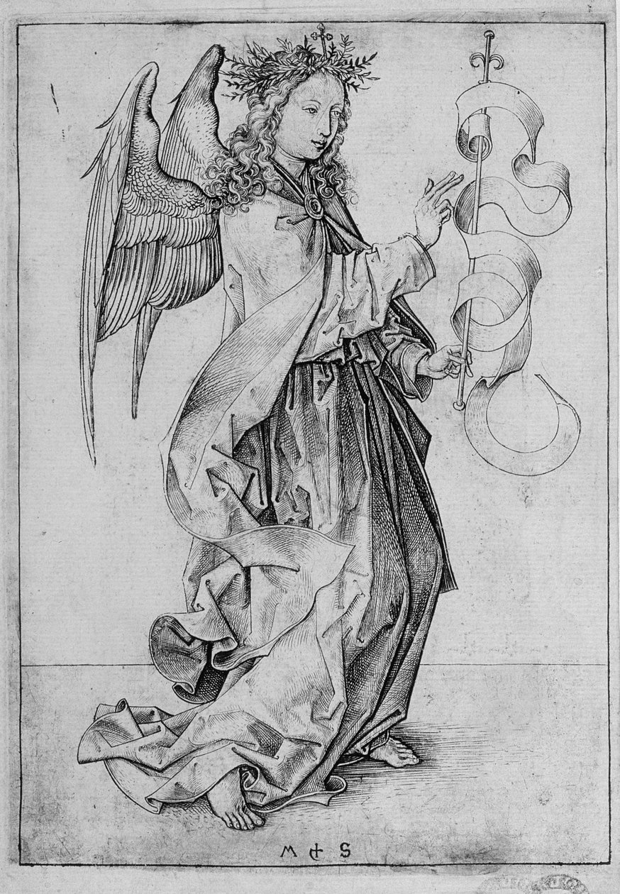 Anděl zvěstování od Martin Schongauer