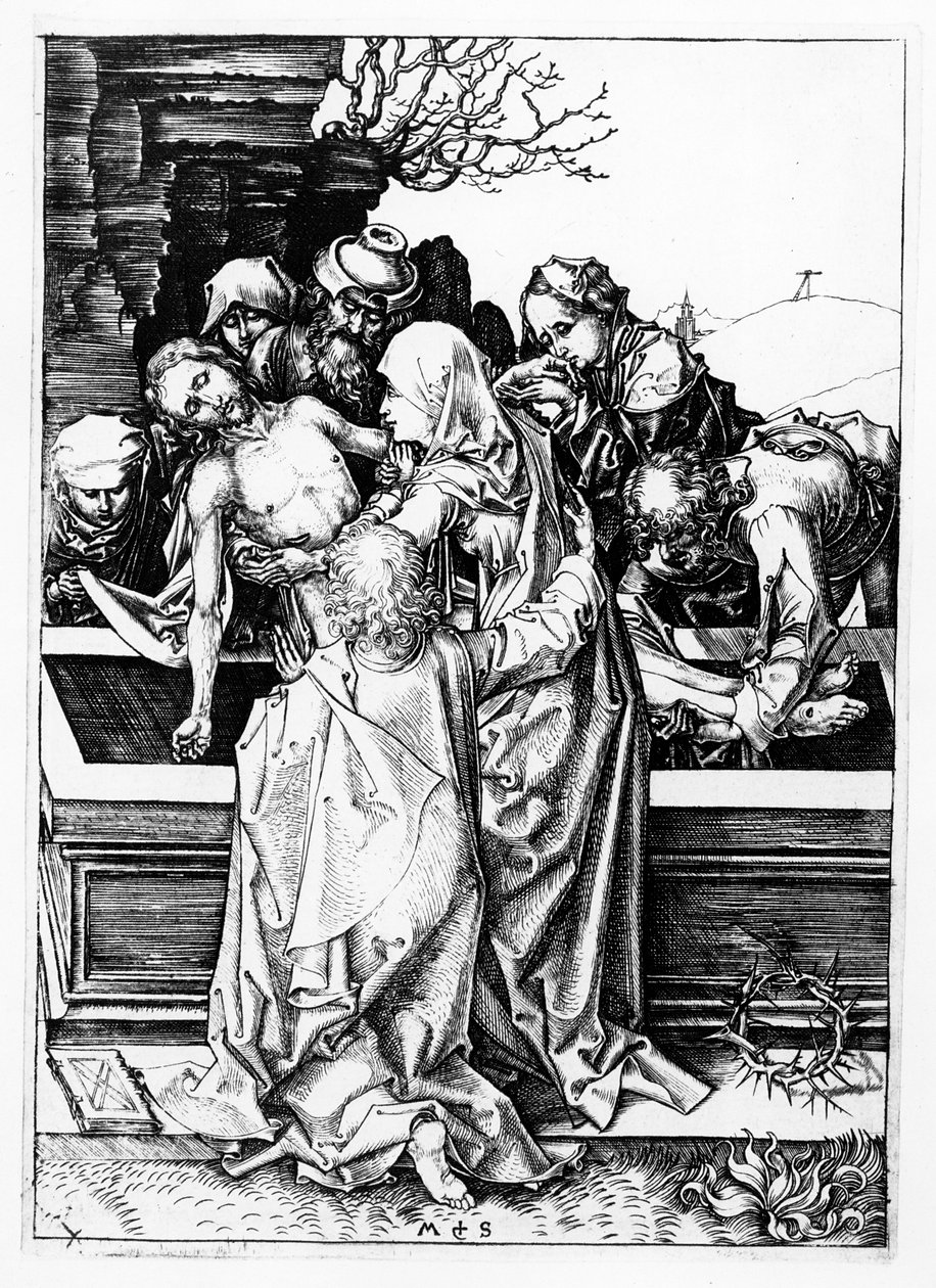 The Entombment, c.1475 od Martin Schongauer