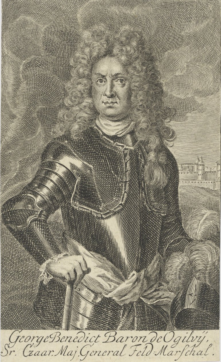 Georg Benedikt Freiherr von Ogilvy, baron Ogilvy de Muirtown 1651-1710, 1705. od Martin Bernigeroth