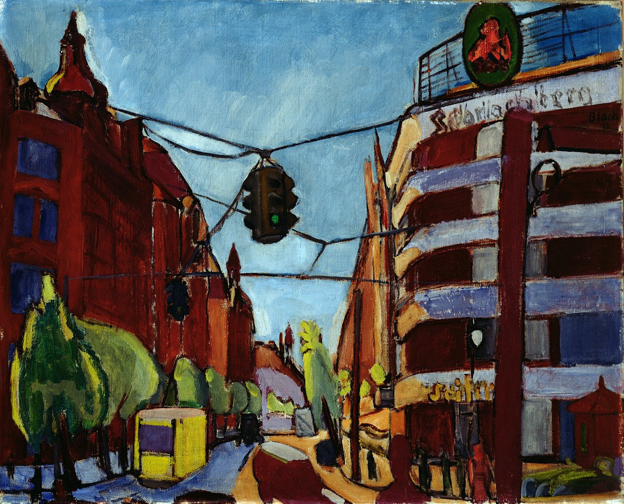 Kurfurstendam, Berlín (olej na plátně) od Martin Bloch