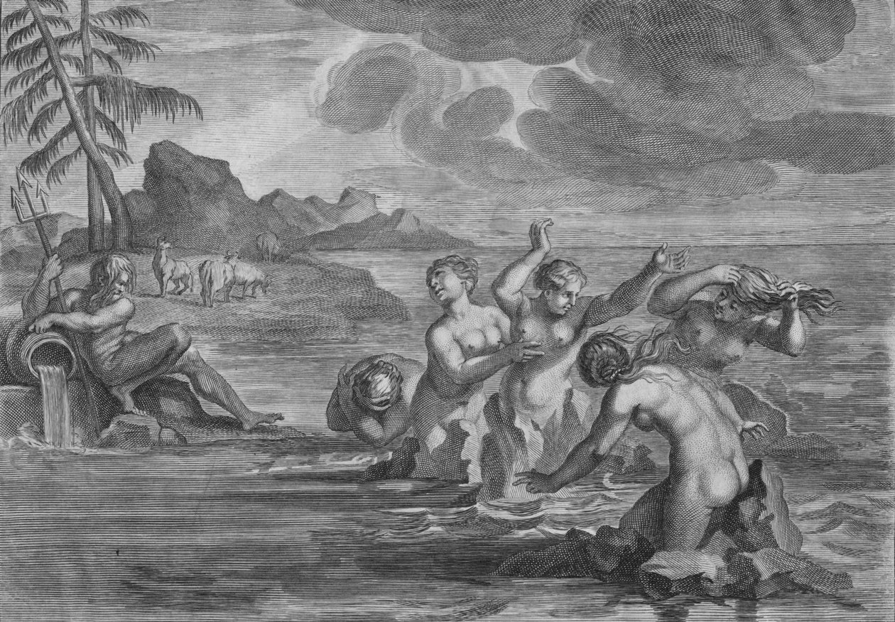 Cerastae se změnili v býky a Propoetides ve skály, c1683. od Martin Bouche
