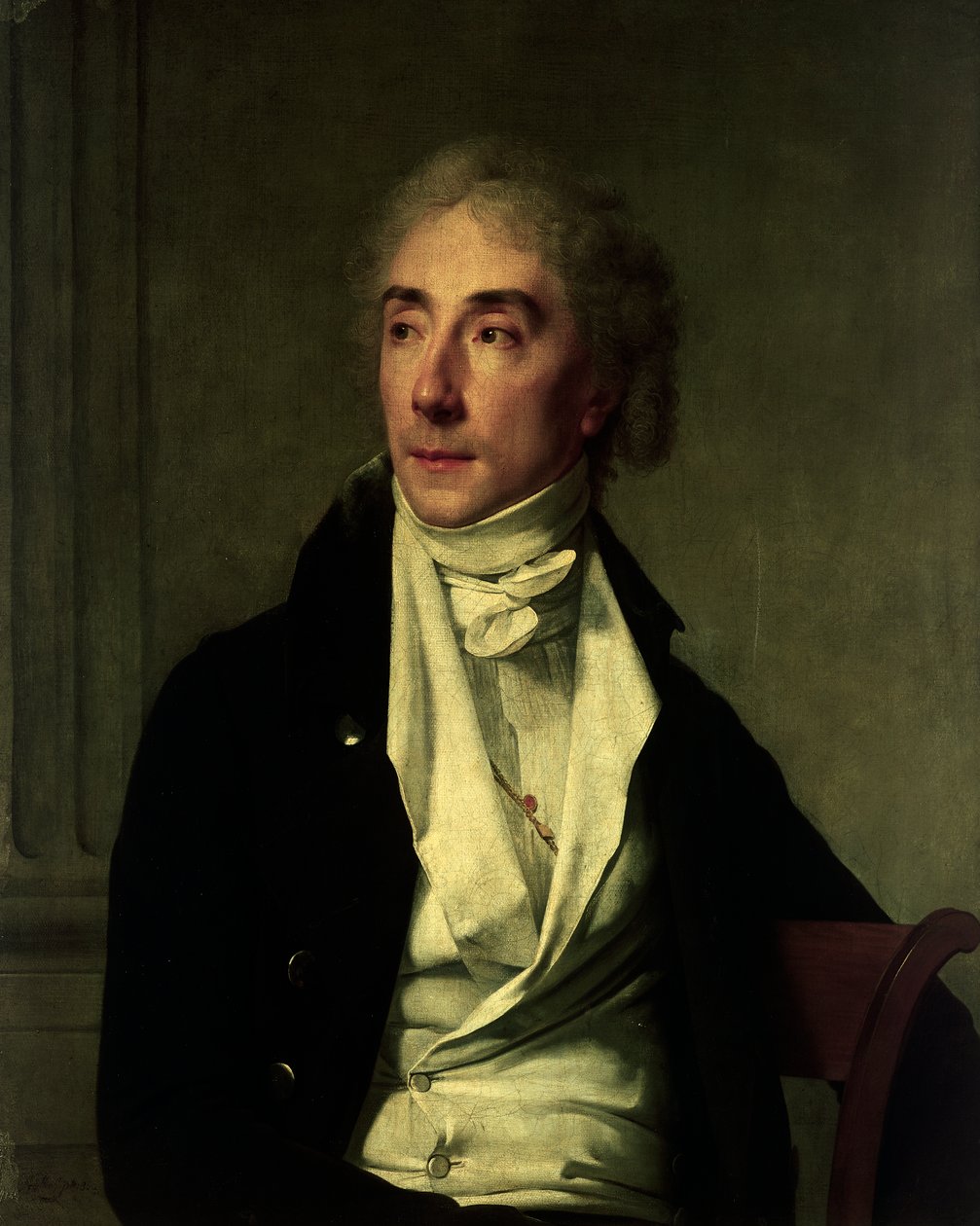 Portrét Baptiste Cadeta, francouzského herce, obraz Martina Drollinga (1752-1817), olej na plátně od Martin Drölling