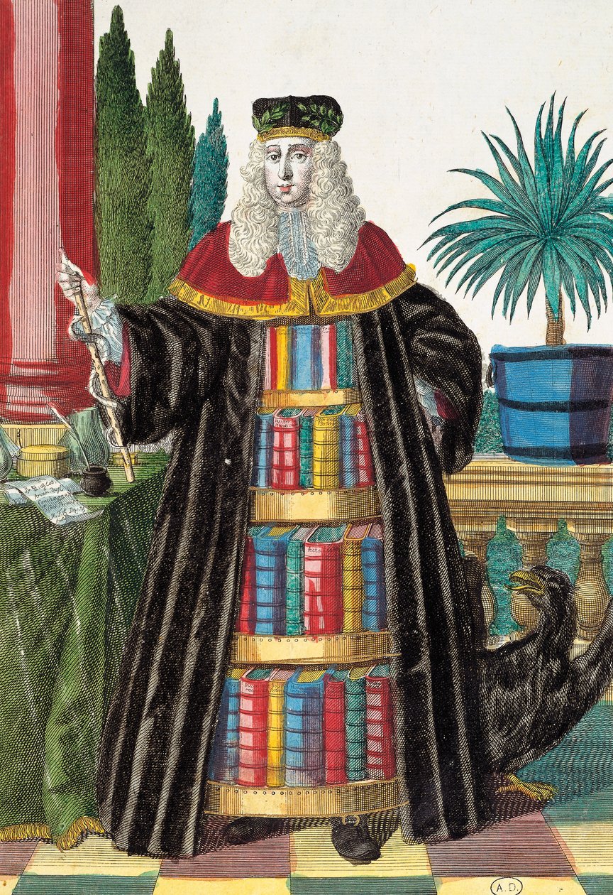 Doktor, rytina z Assemblage des nouveau manouvries habilles od Martina Engelbrechta (1684-1756), Německo od Martin Engelbrecht