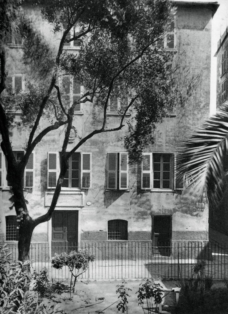 Dům, kde se narodil Napoleon, Ajaccio, Korsika, 1937. od Martin Hurlimann