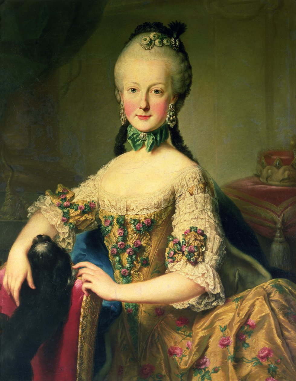 Arcivévodkyně Marie Alžběta Habsbursko-Lotrinská (1743-1808), šesté dítě císařovny Marie Terezie Rakouské (1717-80) a císaře Františka I. (1708-65) od Martin II Mytens or Meytens