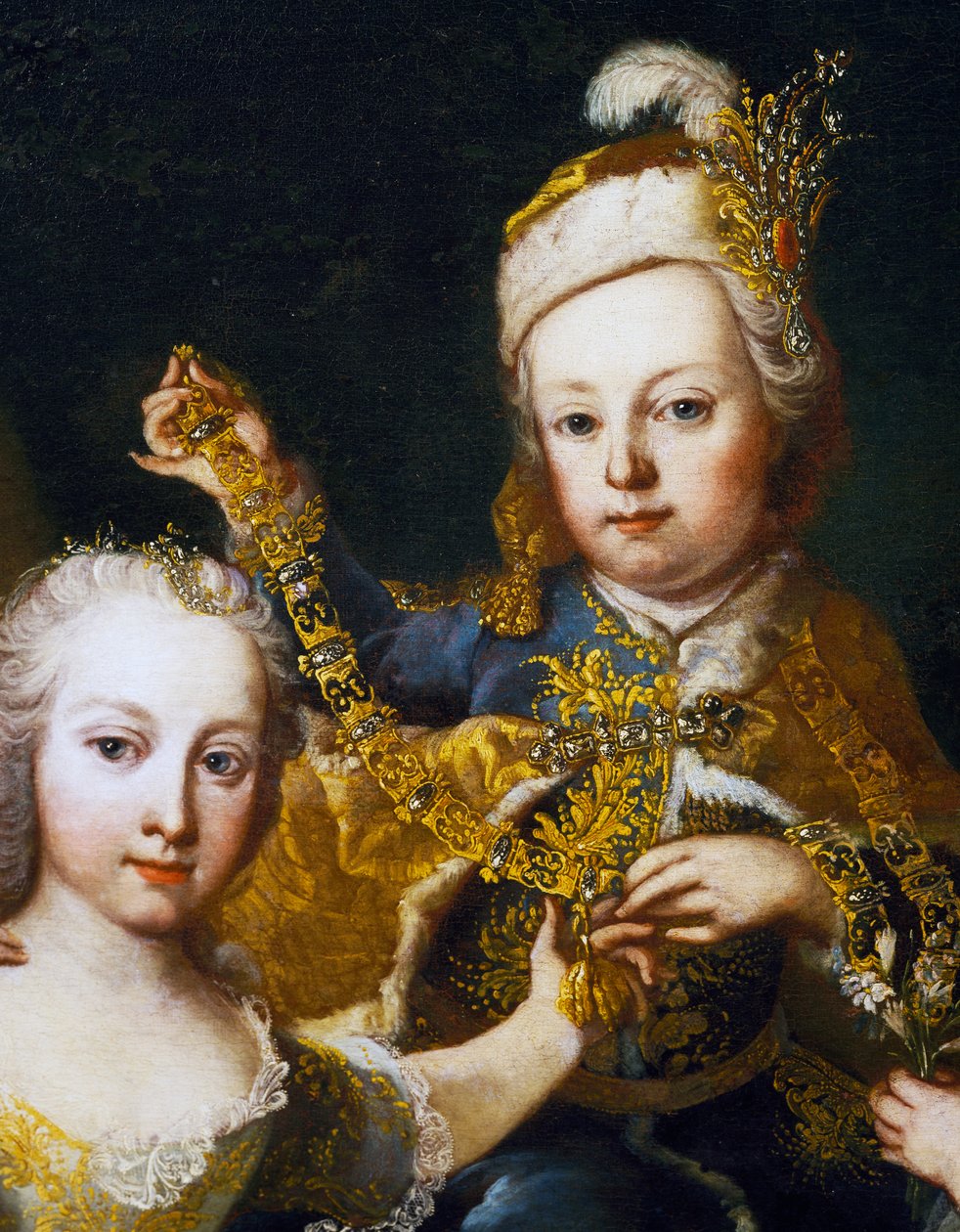 Portrét Josefa II. jako miminka (Vídeň od Martin II Mytens or Meytens
