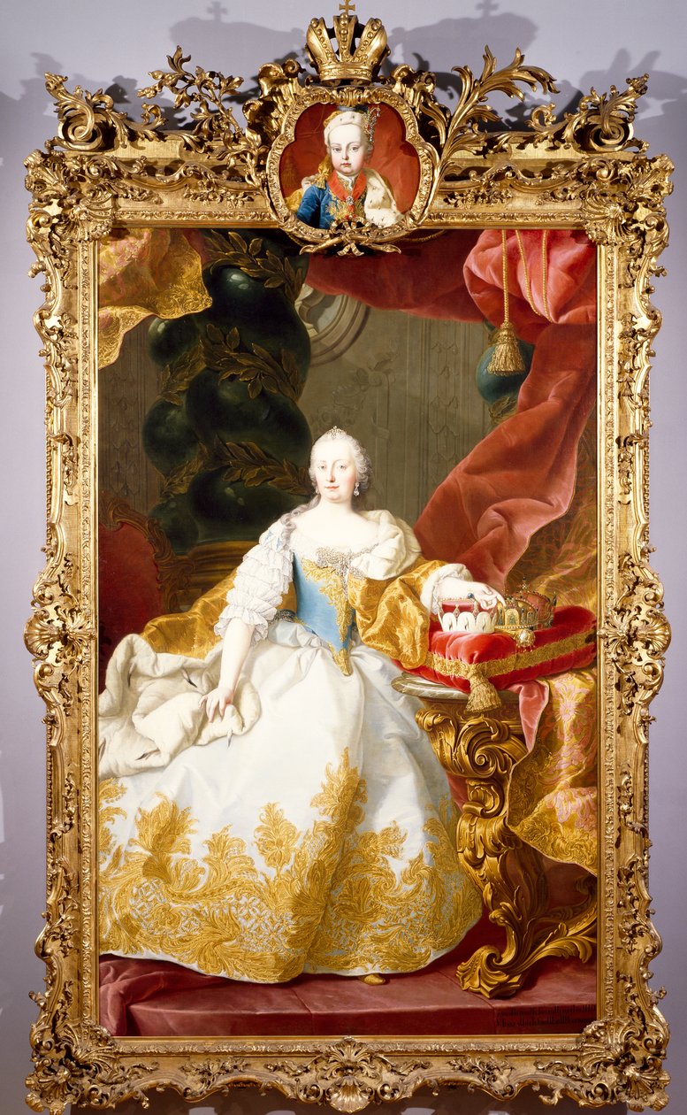 Portrét Marie Terezie (Vídeň od Martin II Mytens or Meytens