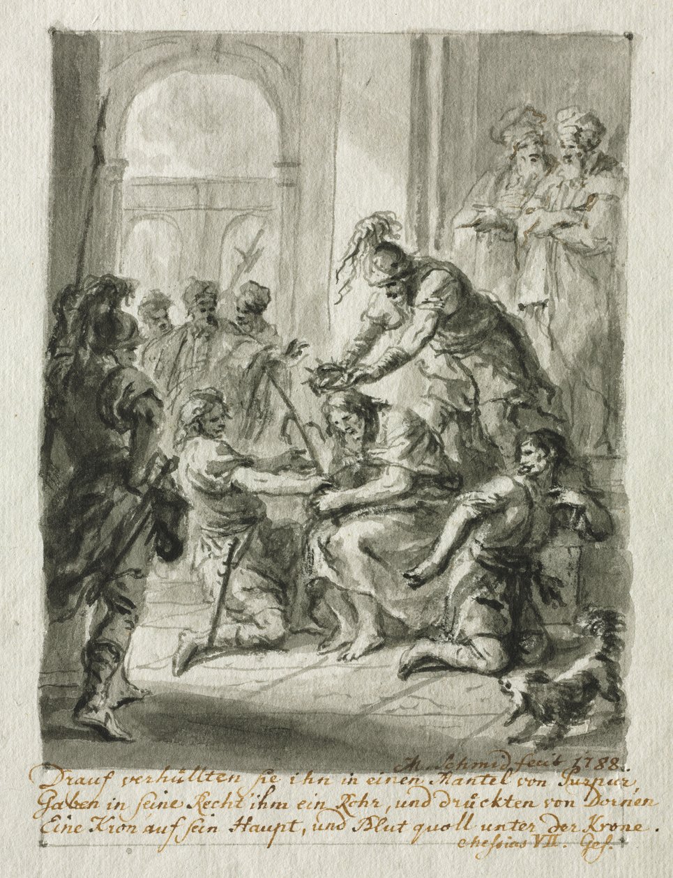 Kristus korunovaný trním, 1788. od Martin Johann Schmidt