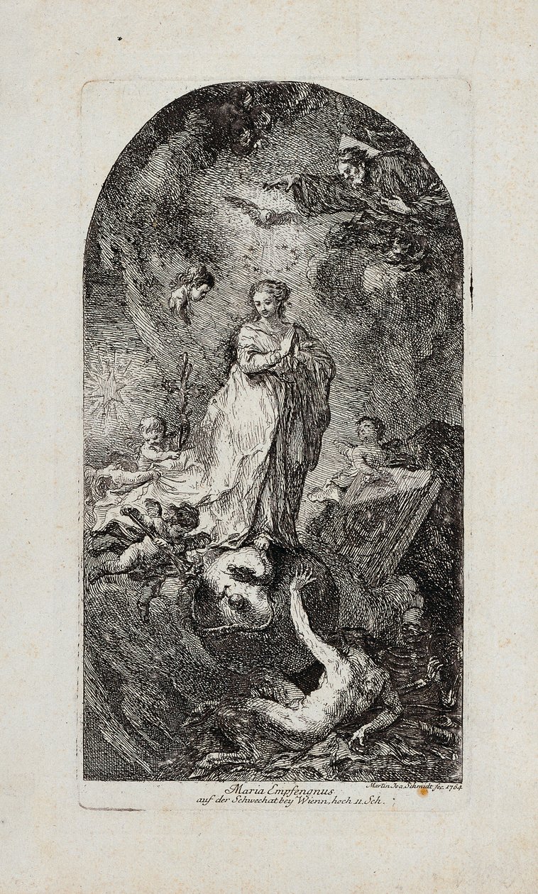 početí Marie od Martin Johann Schmidt