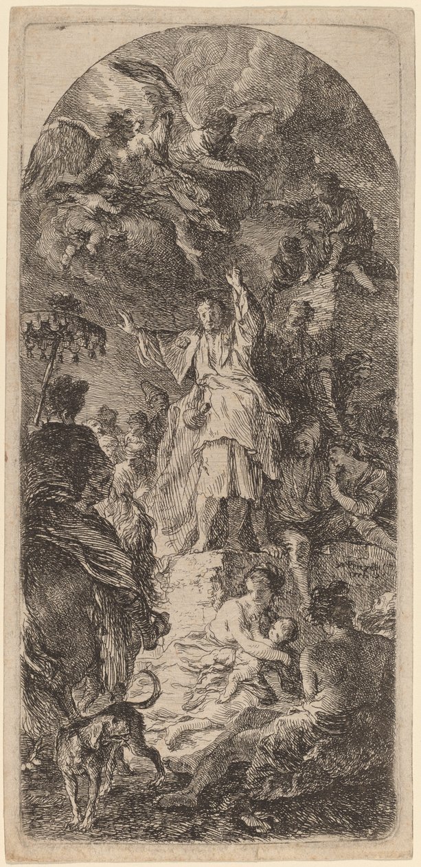 Kázání Saint James Major od Martin Johann Schmidt