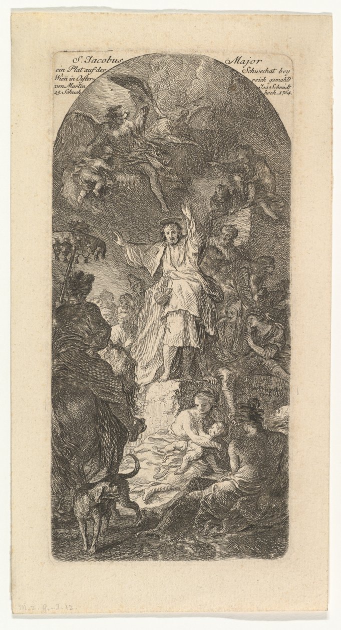 Svatý Jakub Větší kázání, ca. 1764. od Martin Johann Schmidt