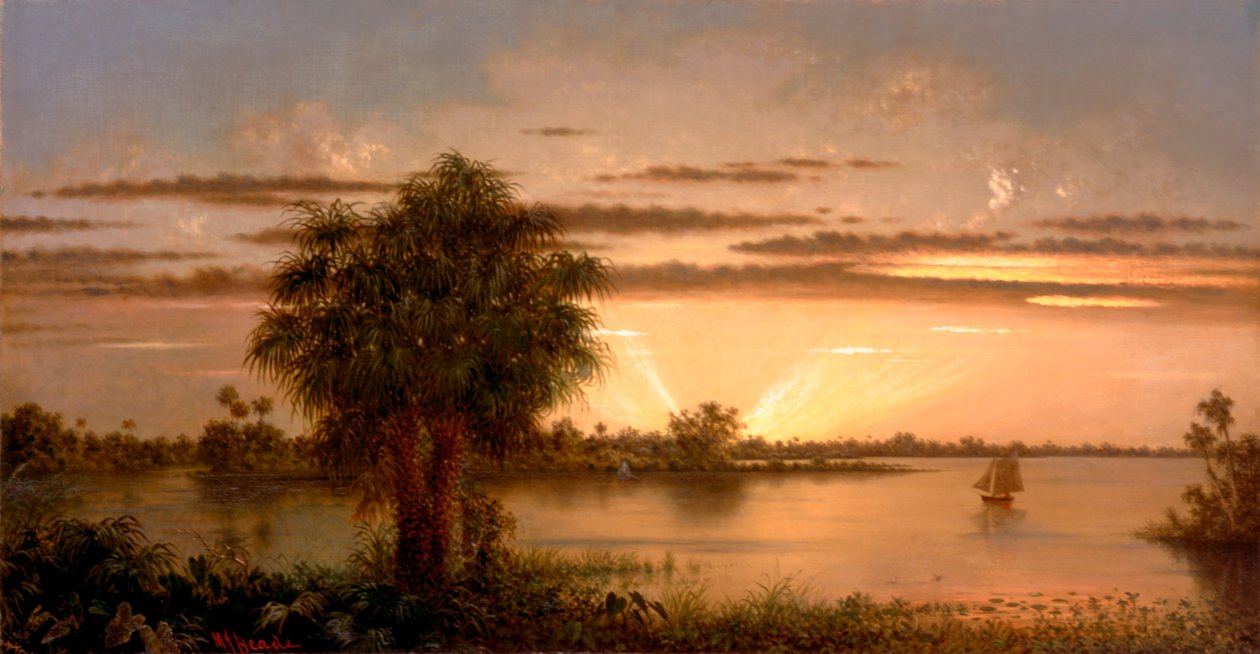 Florida Sunrise od Martin Johnson Heade