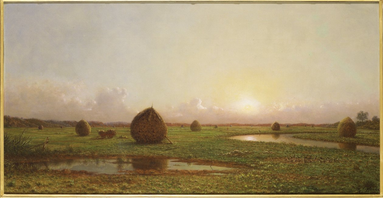 Kupky sena, kolem 1876-88 od Martin Johnson Heade