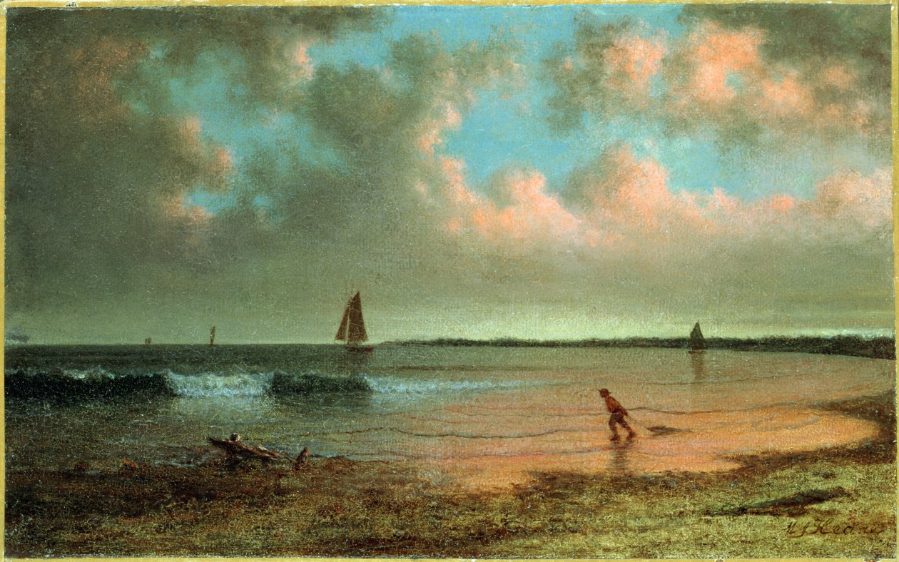 Pobřežní scéna Nové Anglie od Martin Johnson Heade