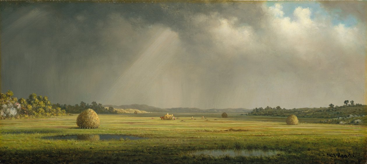 Newburyport Meadows, cca 1876–1881 (olej na plátně) od Martin Johnson Heade