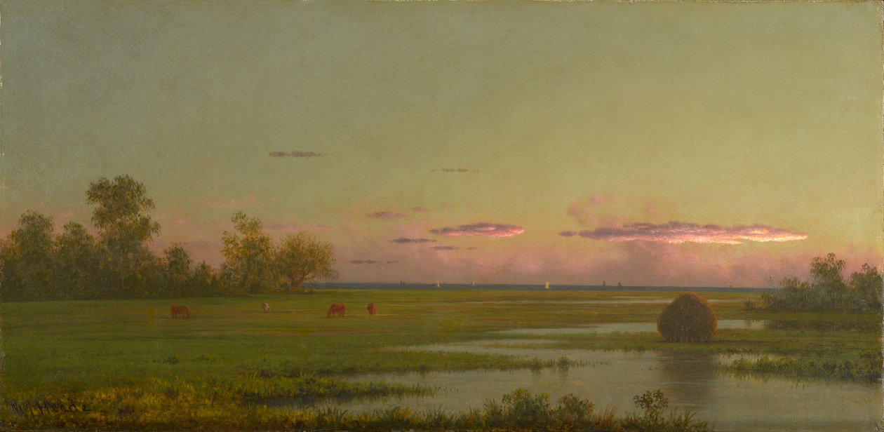 Salt Marsh at Southport, Connecticut, c.1862-63 (olej na plátně) od Martin Johnson Heade
