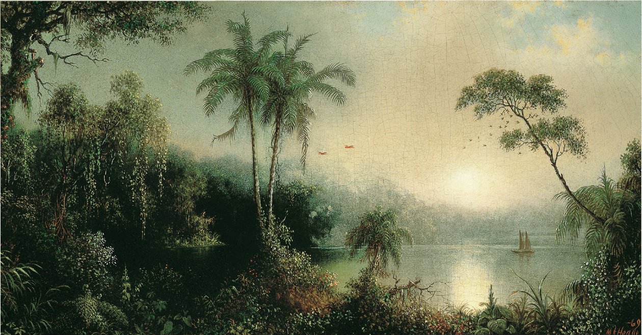 Východ slunce v Nikaragui od Martin Johnson Heade