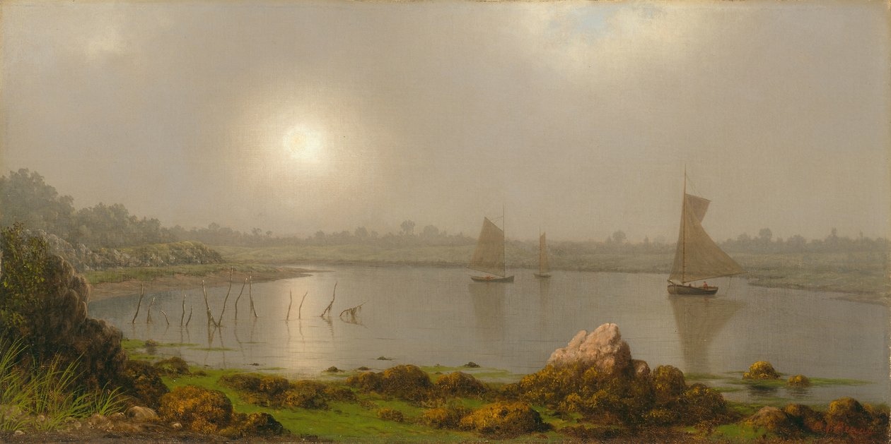 York Harbor, pobřeží Maine od Martin Johnson Heade