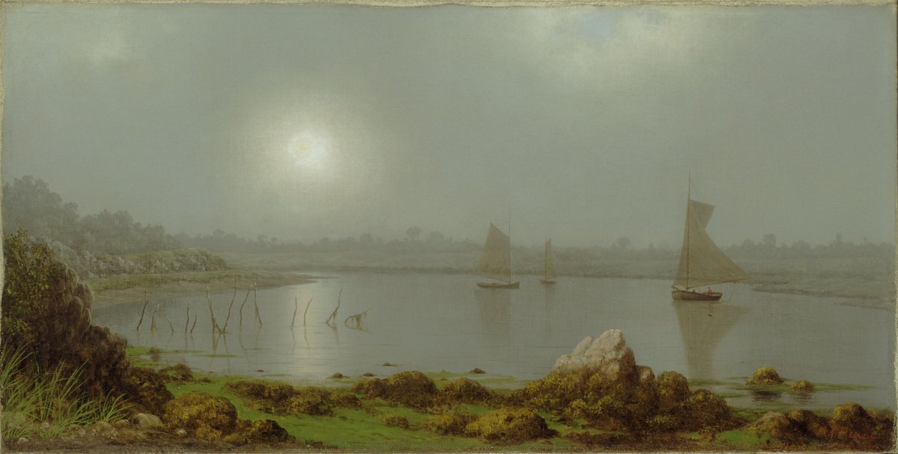 York Harbor, pobřeží státu Maine od Martin Johnson Heade