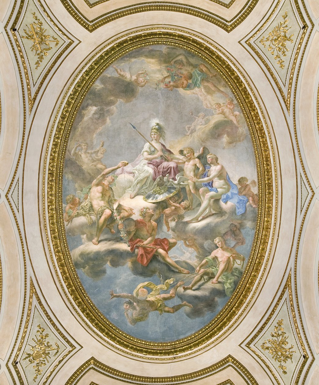 La Sapienza, strop Salone d Onore nebo Sala Napoleonica, 1777 od Martin Knoller