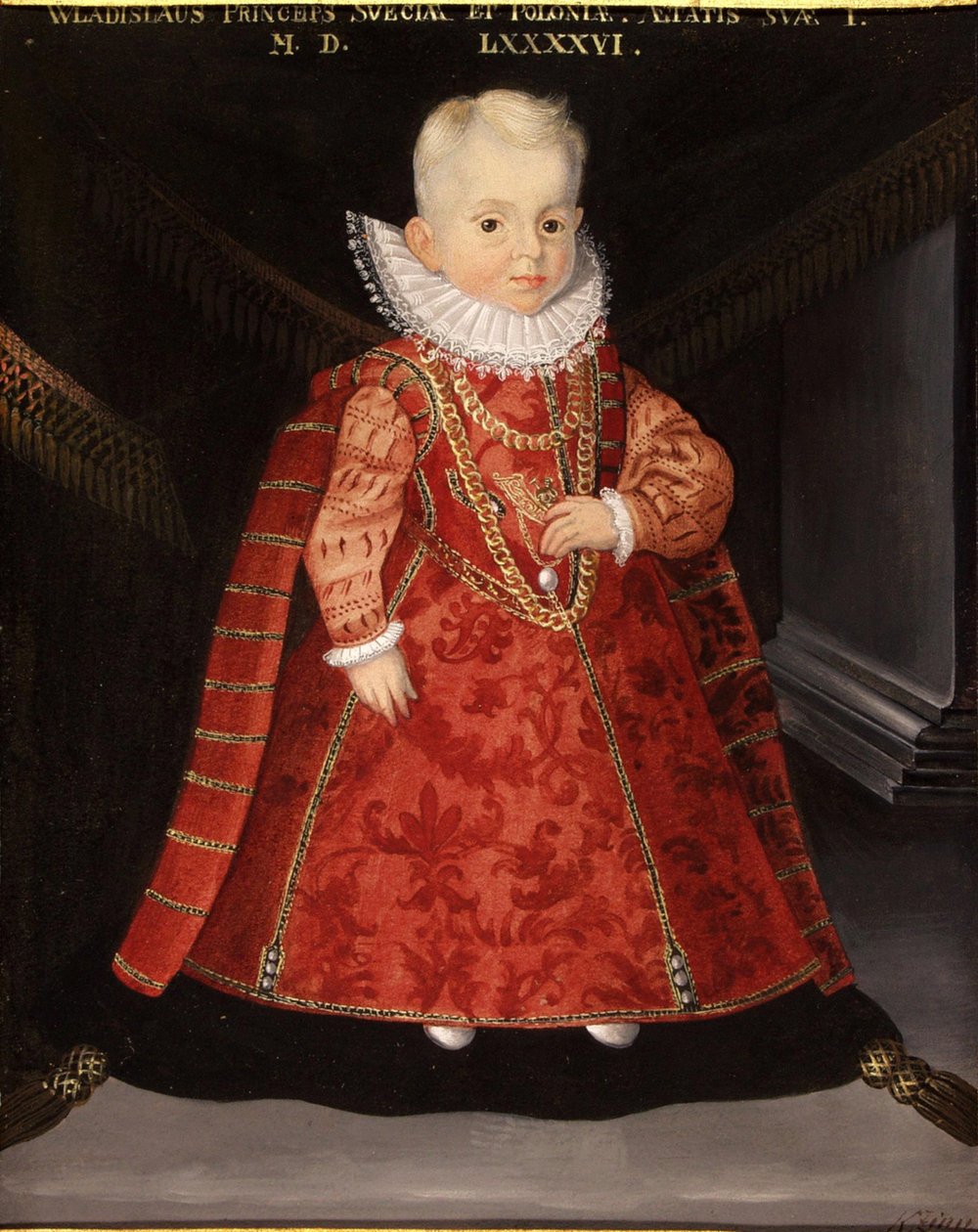 Portrét Wladyslawa Vasy 1595-1648, syna polského krále Zikmunda III., 1596 od Martin Kober