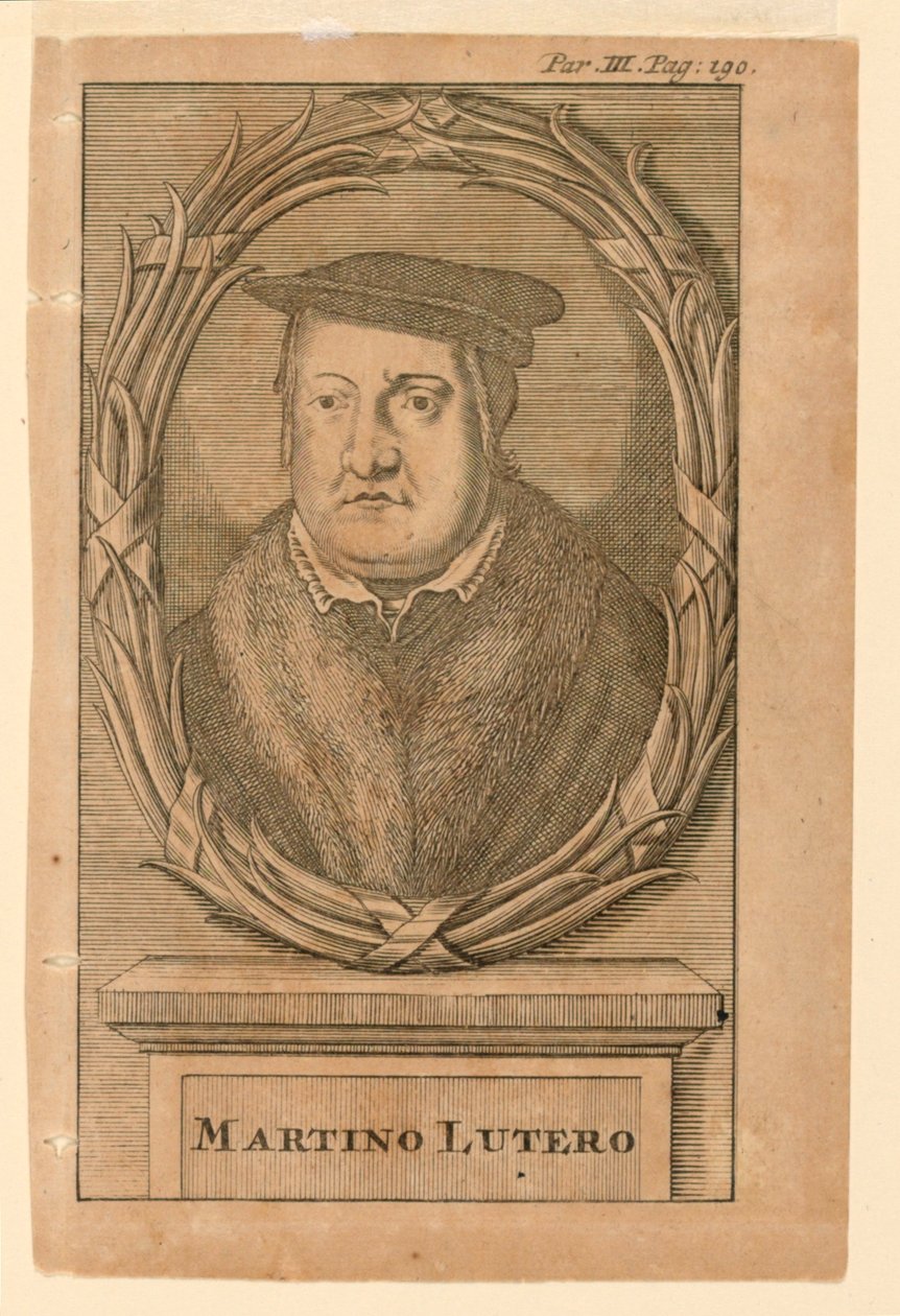 Portrét Martina Luthera (1483-1546) od Martin Luther