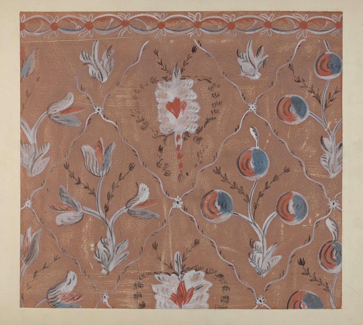 Ručně malovaný detail stěny, c. 1939. od Martin Partyka
