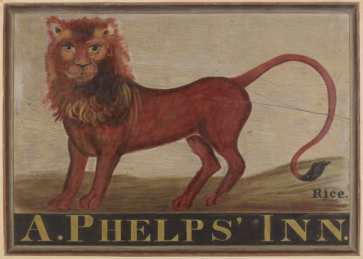 Red Lion Inn Sign, c. 1939. od Martin Partyka