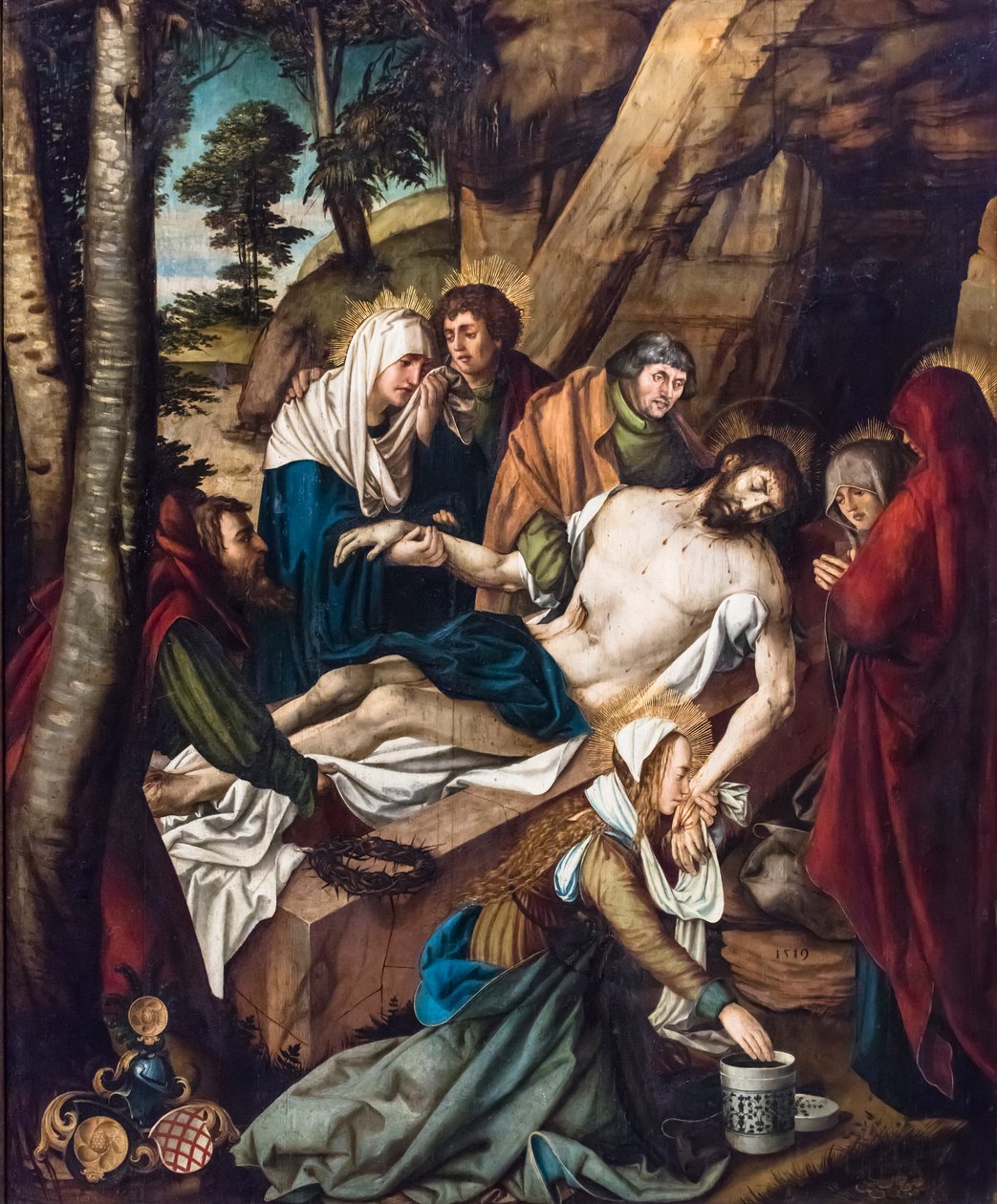 Kristovo pohřbení od Martin Schaffner