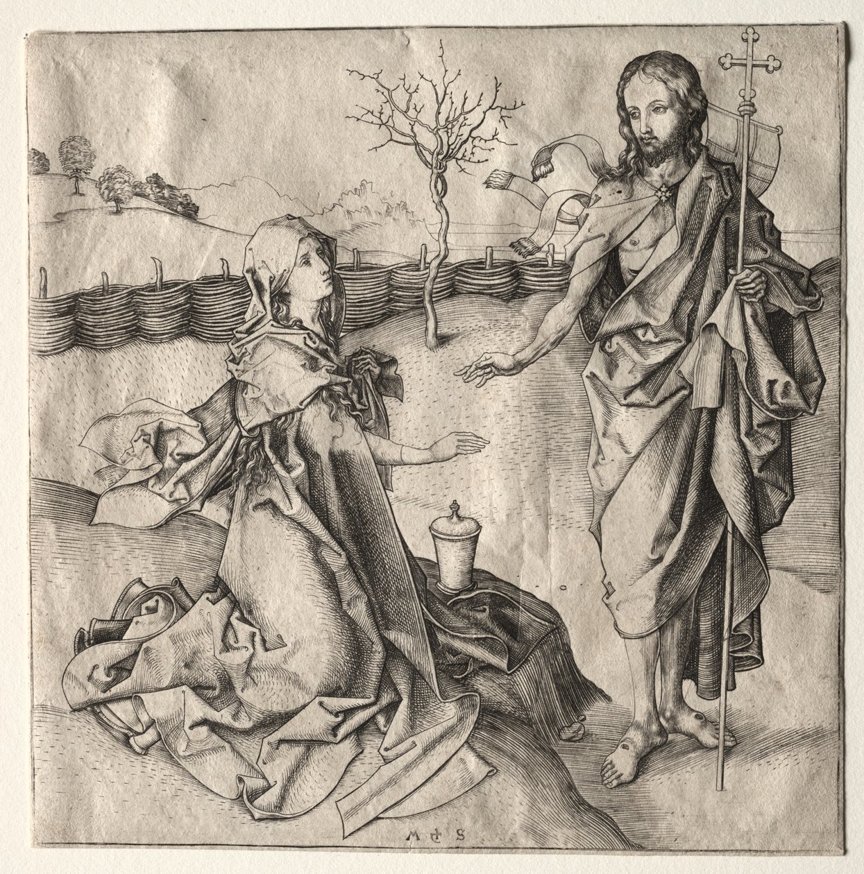 Kristus se zjevuje Magdaleně od Martin Schongauer