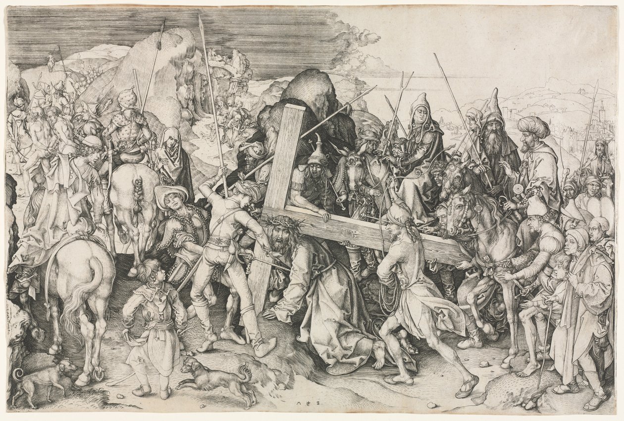 Kristus nesoucí kříž od Martin Schongauer
