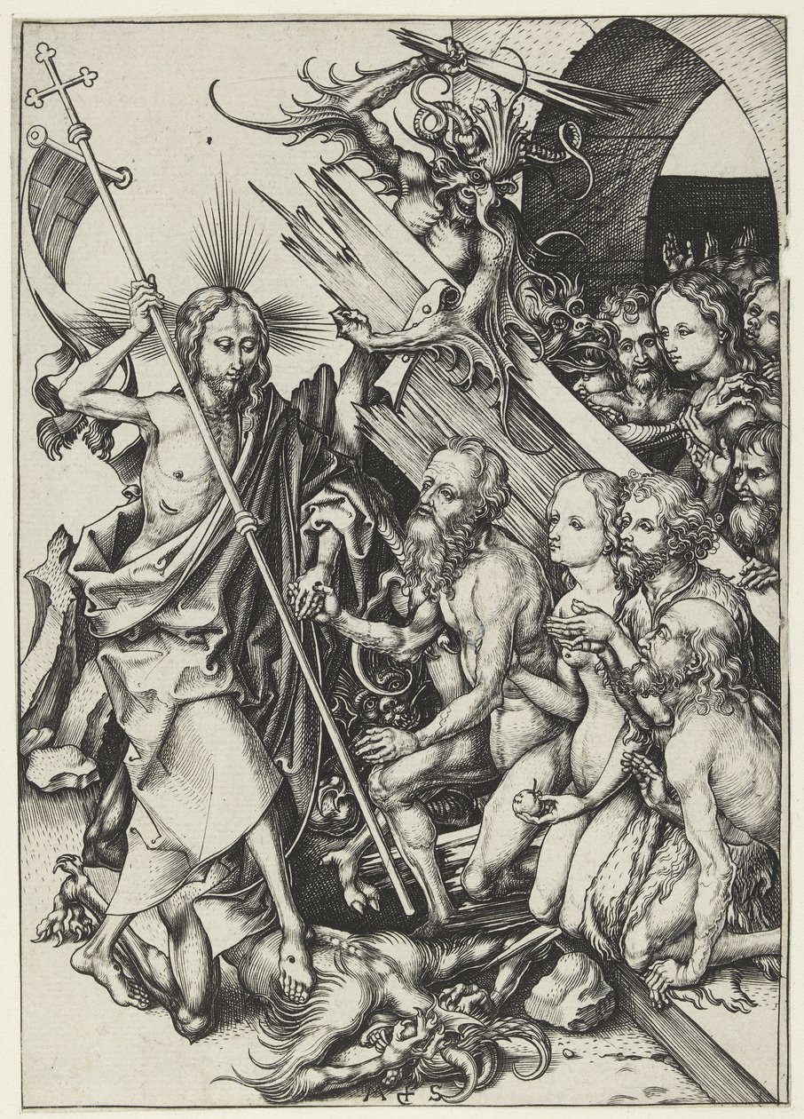Kristus v Limbu od Martin Schongauer