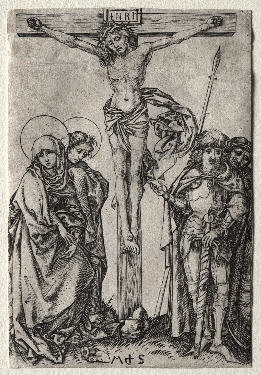 Kristus na kříži. od Martin Schongauer