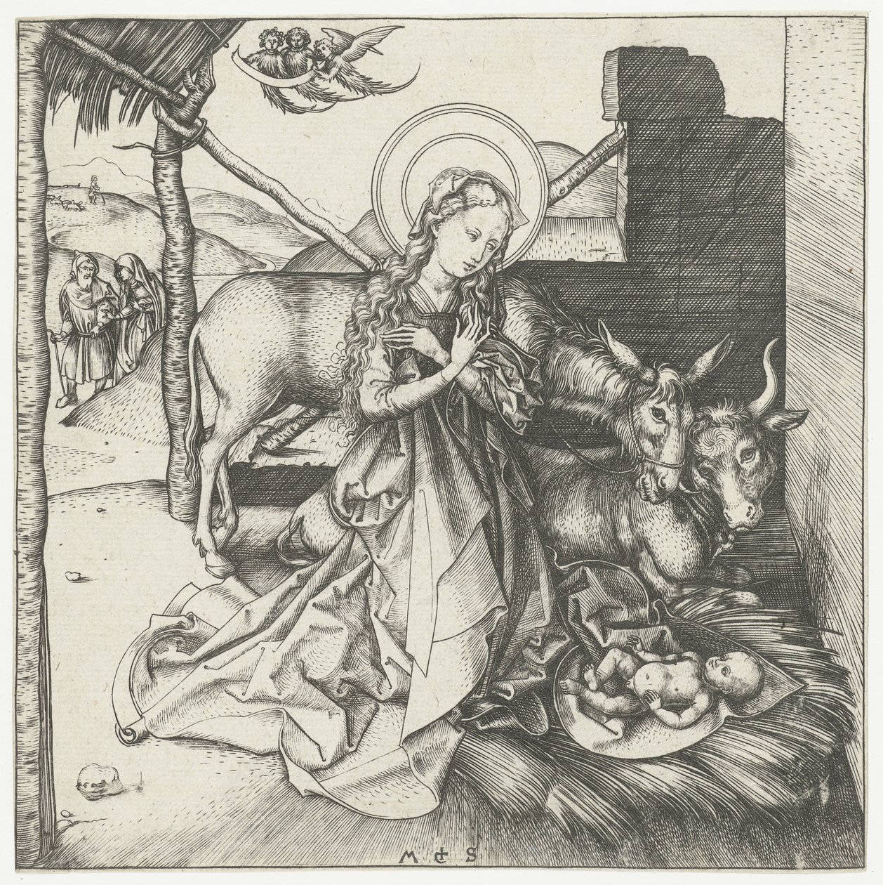 Narození Krista od Martin Schongauer