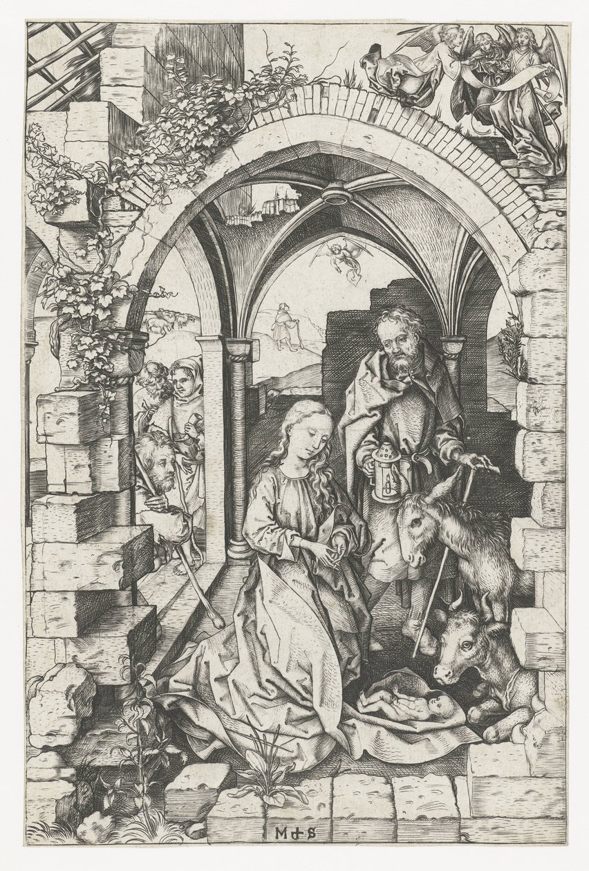 Narození Krista od Martin Schongauer