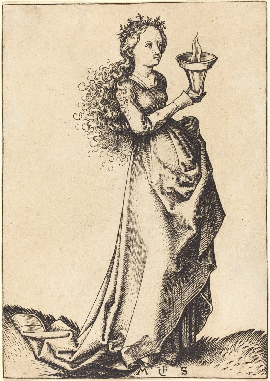 První moudrá panna od Martin Schongauer